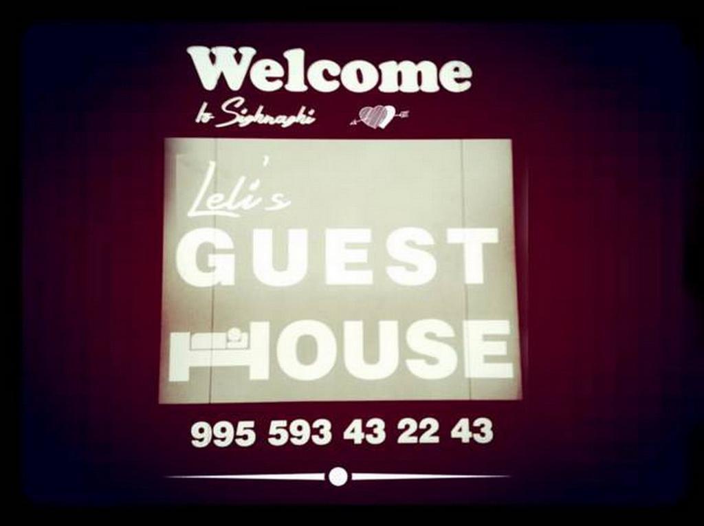 Lelis Guest House Sighnaghi Bagian luar foto